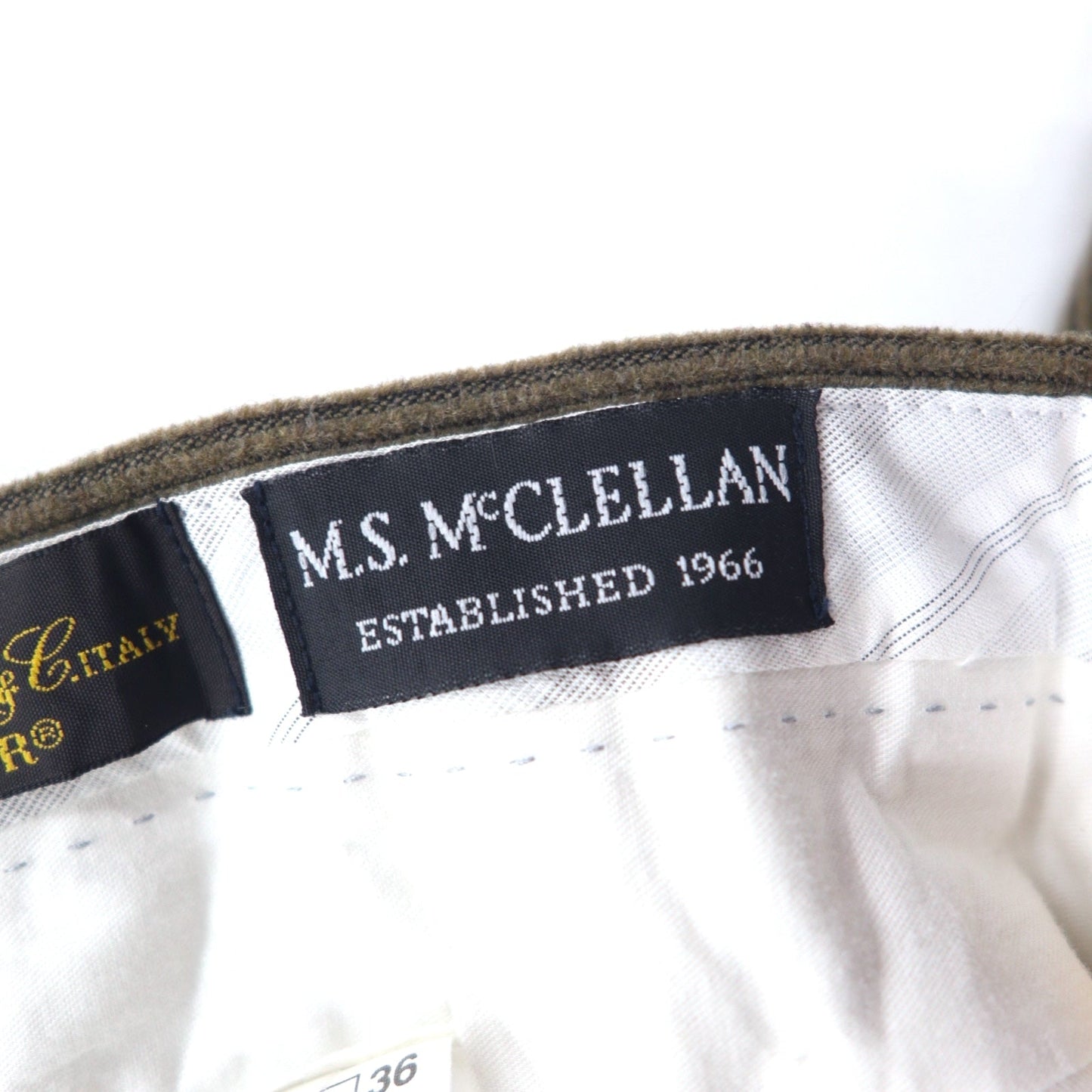 Loro Piana ZELANDER × M.S.McCLELLAN コーデュロイパンツ 36 ブラウン ウール