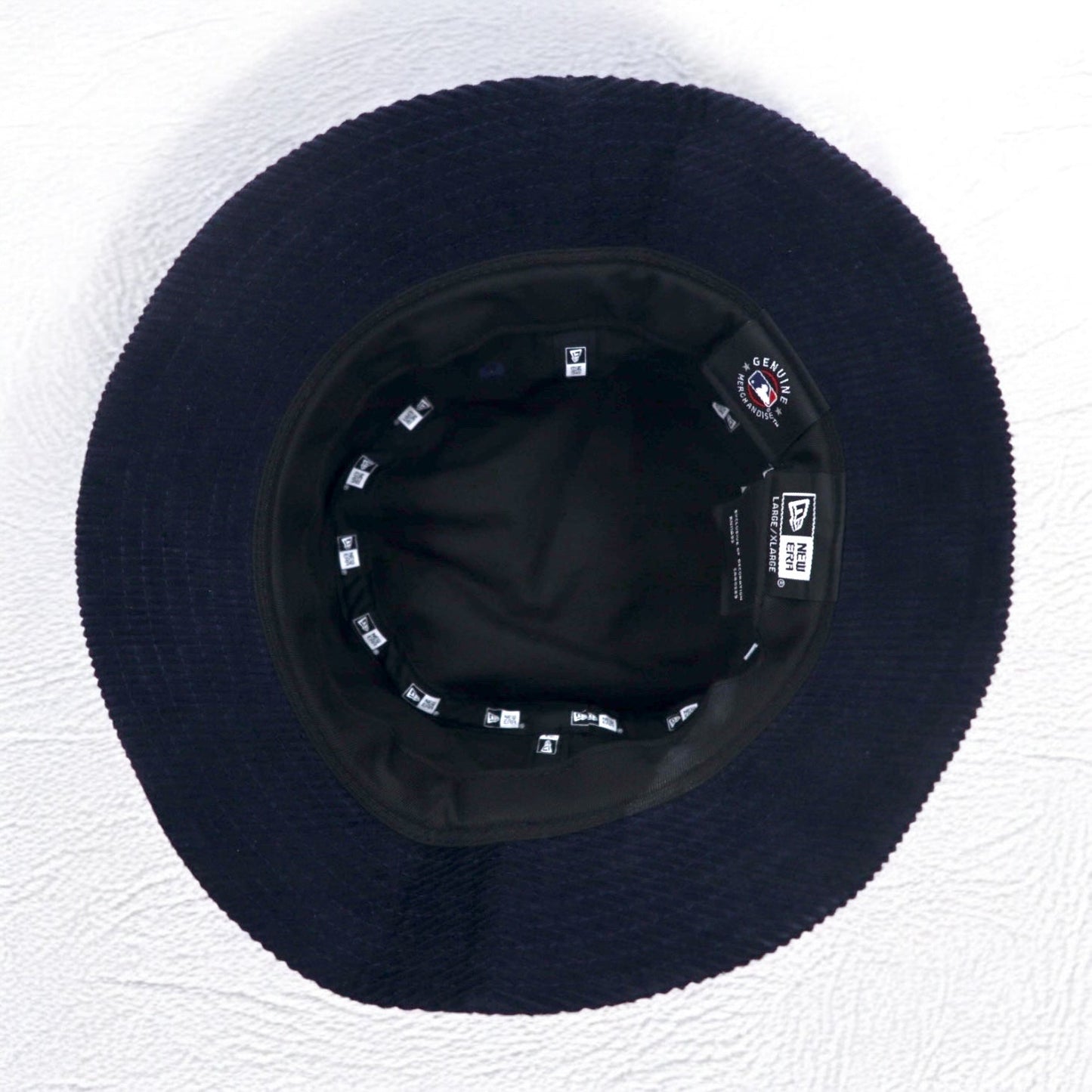 NEW ERA コーデュロイ バケットハット L/XL ネイビー 太畝 MLB ニューヨーク ヤンキース NEWYORK YANKEES