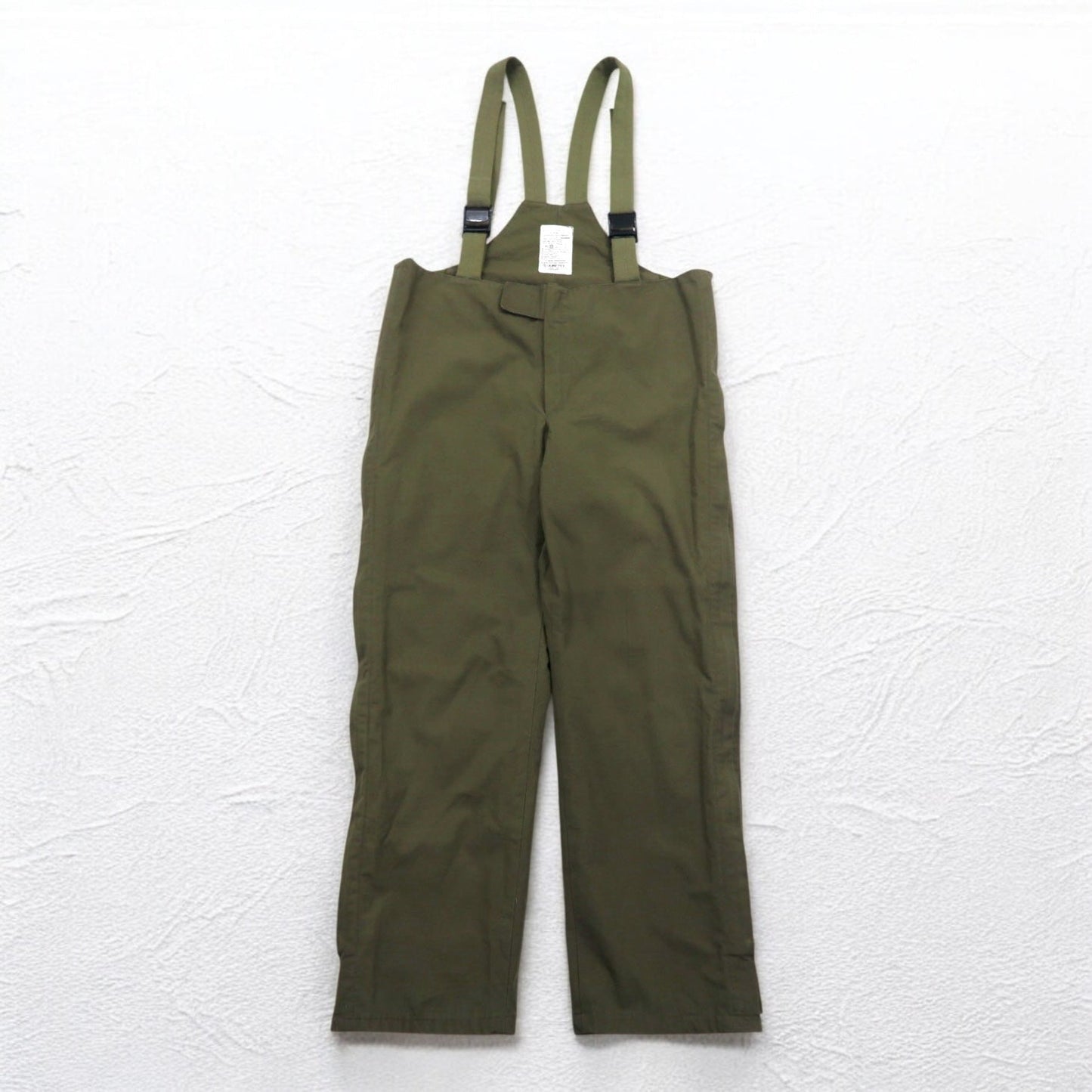 GERMAN ARMY ドイツ軍 90年代 ゴアテックス GORE-TEX Wet Weather Pants オーバーオール  L カーキ  OPTIジップ ミリタリー KROYER 8415-12-900-0005