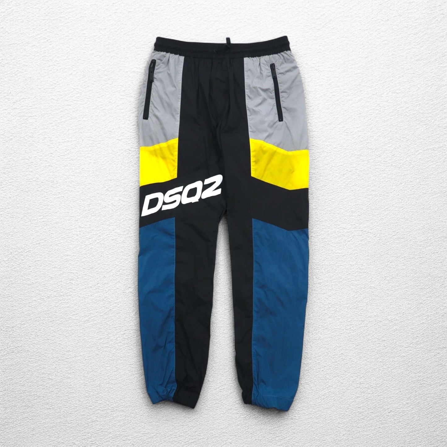 DSQUARED2 カラーブロック ジョガー ナイロンパンツ トラックパンツ L マルチカラー