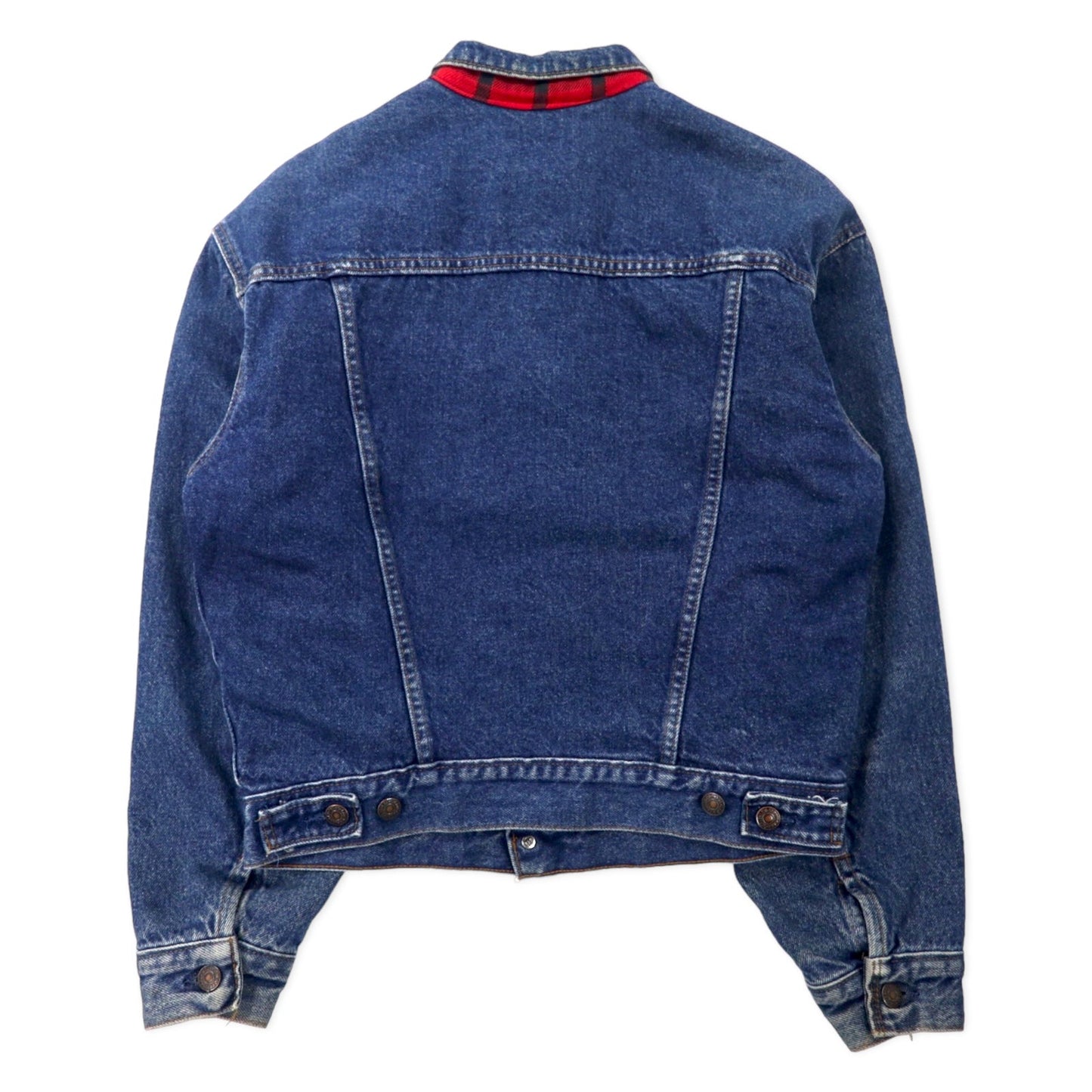 Levi's USA製 80年代 デニムジャケット Gジャン XL ブルー コットン ボタン裏527 ブランケット ネルライナー 57529 0408