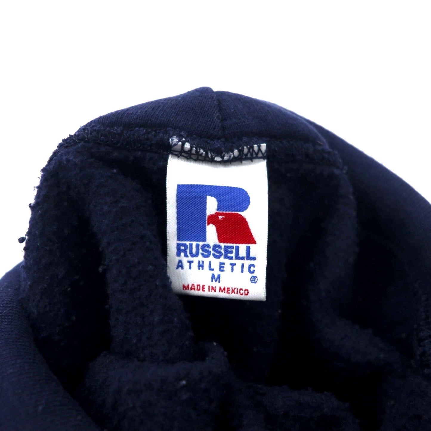 RUSSELL ATHLETIC 90年代 カレッジ プルオーバーパーカー M ネイビー コットン CLARION UNIVERSITY メキシコ製
