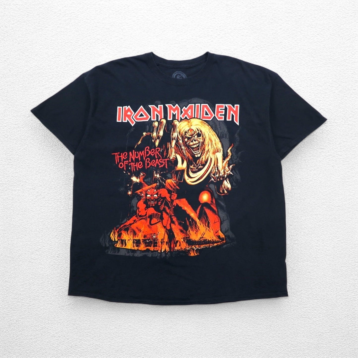 IRON MAIDEN アイアンメイデン ロック バンド Tシャツ 2XL ブラック The Number Of The Beast 魔力の刻印