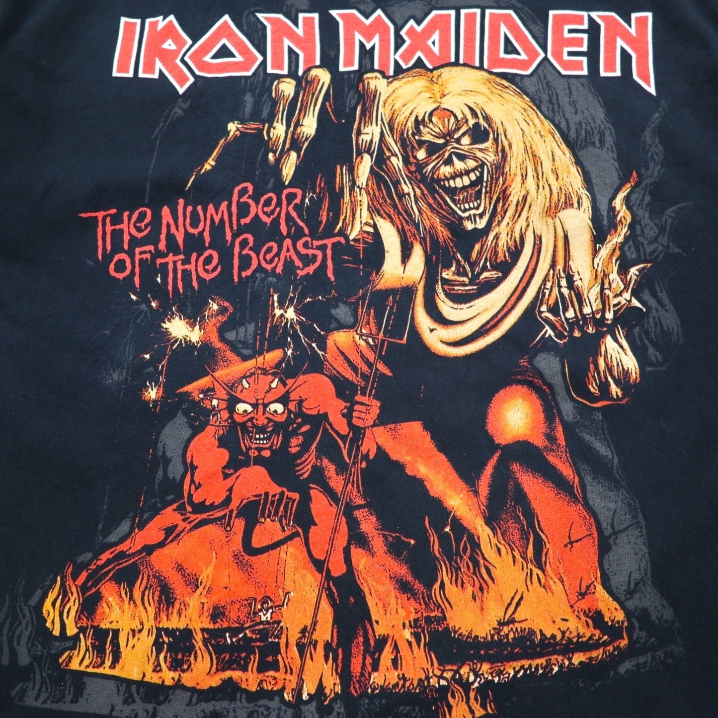 IRON MAIDEN アイアンメイデン ロック バンド Tシャツ 2XL ブラック The Number Of The Beast 魔力の刻印