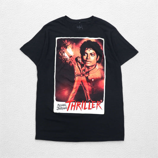 MICHAEL JACKSON マイケルジャクソン ミュージック アーティスト Tシャツ L ブラック THRILLER スリラー メキシコ製