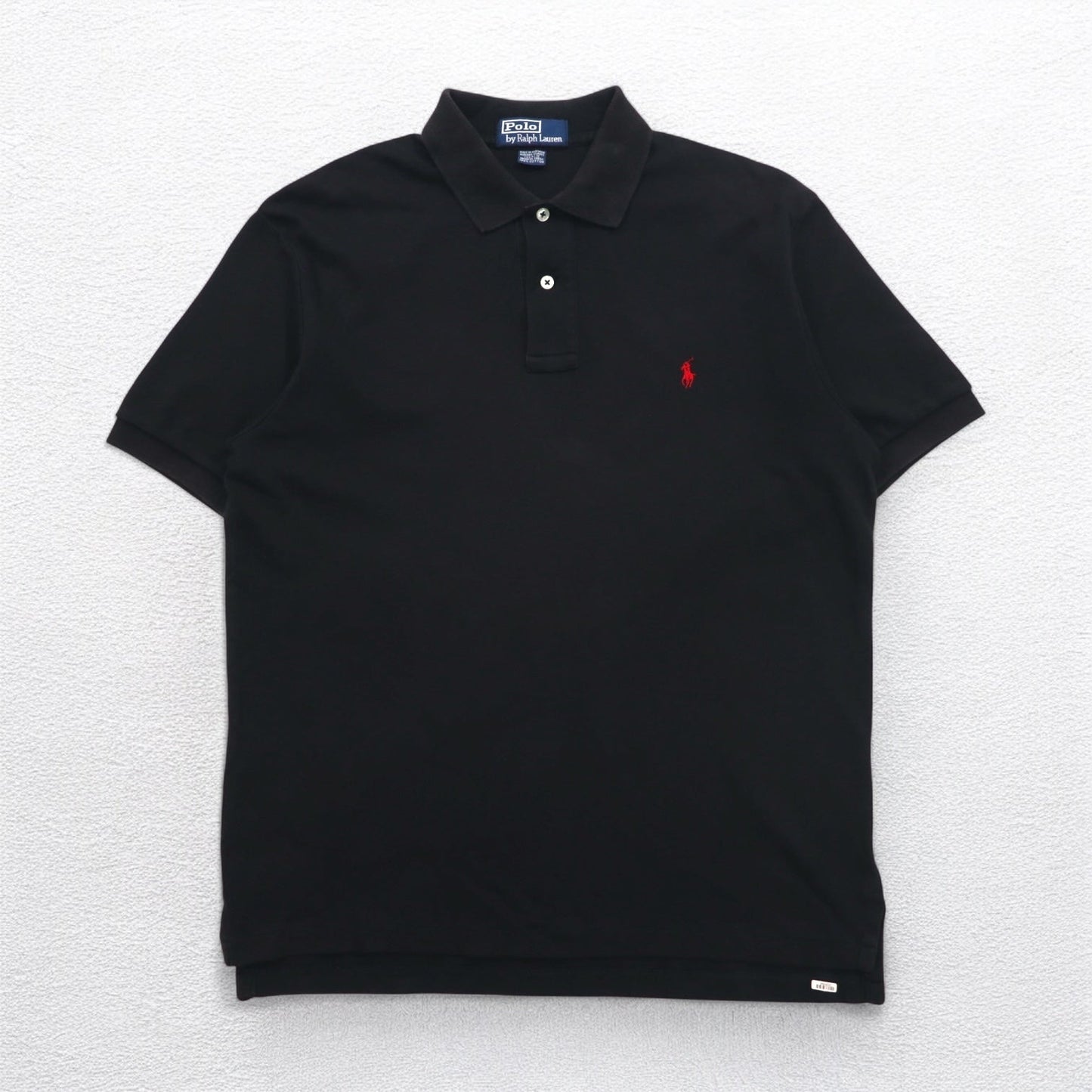Polo by Ralph Lauren 90年代 ポロシャツ M ブラック コットン スモールポニー刺繍