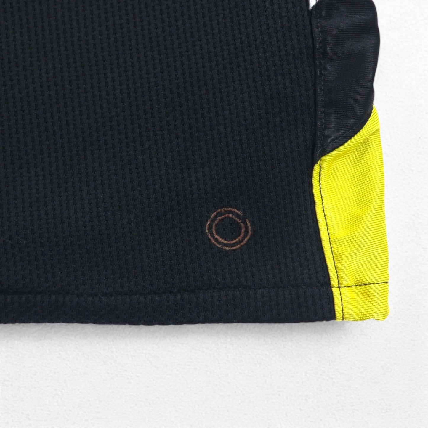 NIKE 00年代 ゲーム ショートパンツ ハーフパンツ L ブラック イエロー サイドライン スウォッシュ