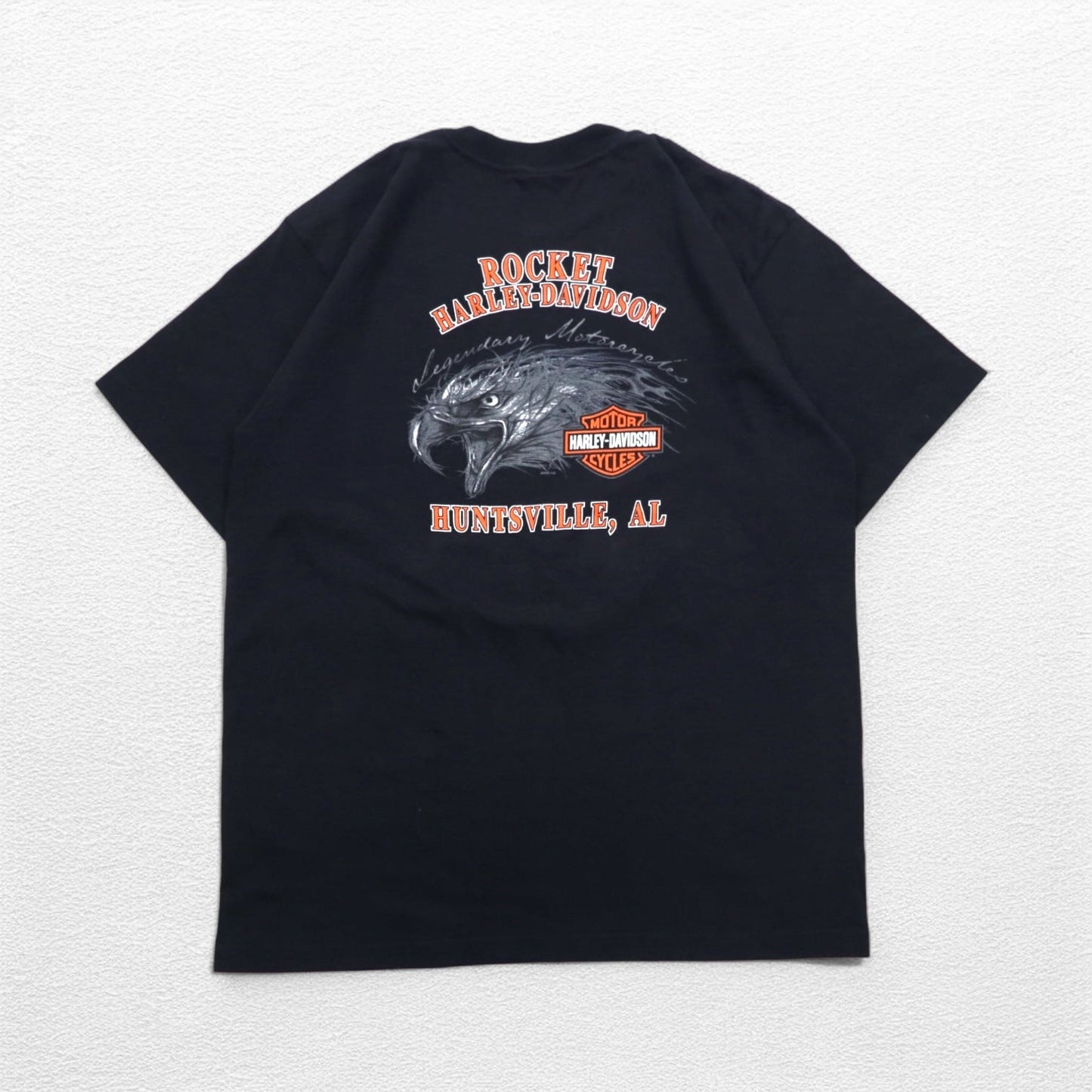 HARLEY DAVIDSON USA製 両面プリント Tシャツ XL ブラック HUNTSVILLE 未使用品