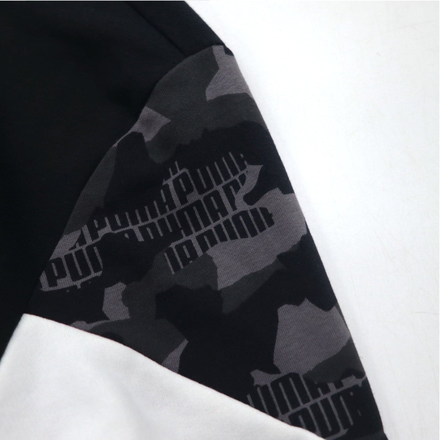 PUMA トラックジャケット ジャージ L ブラック コットン Rebel Camo Full-Zip 587058-01