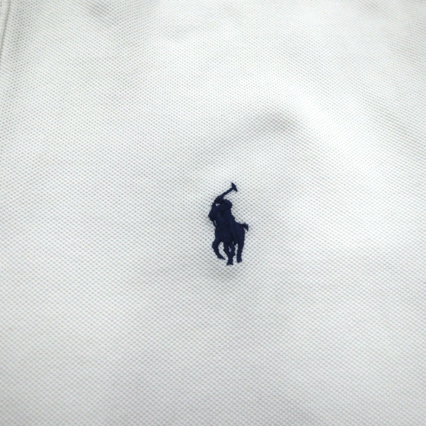 POLO RALPH LAUREN クラシックフィット CLASSIC FIT ポロシャツ M ホワイト 鹿の子 スモールポニー刺繍