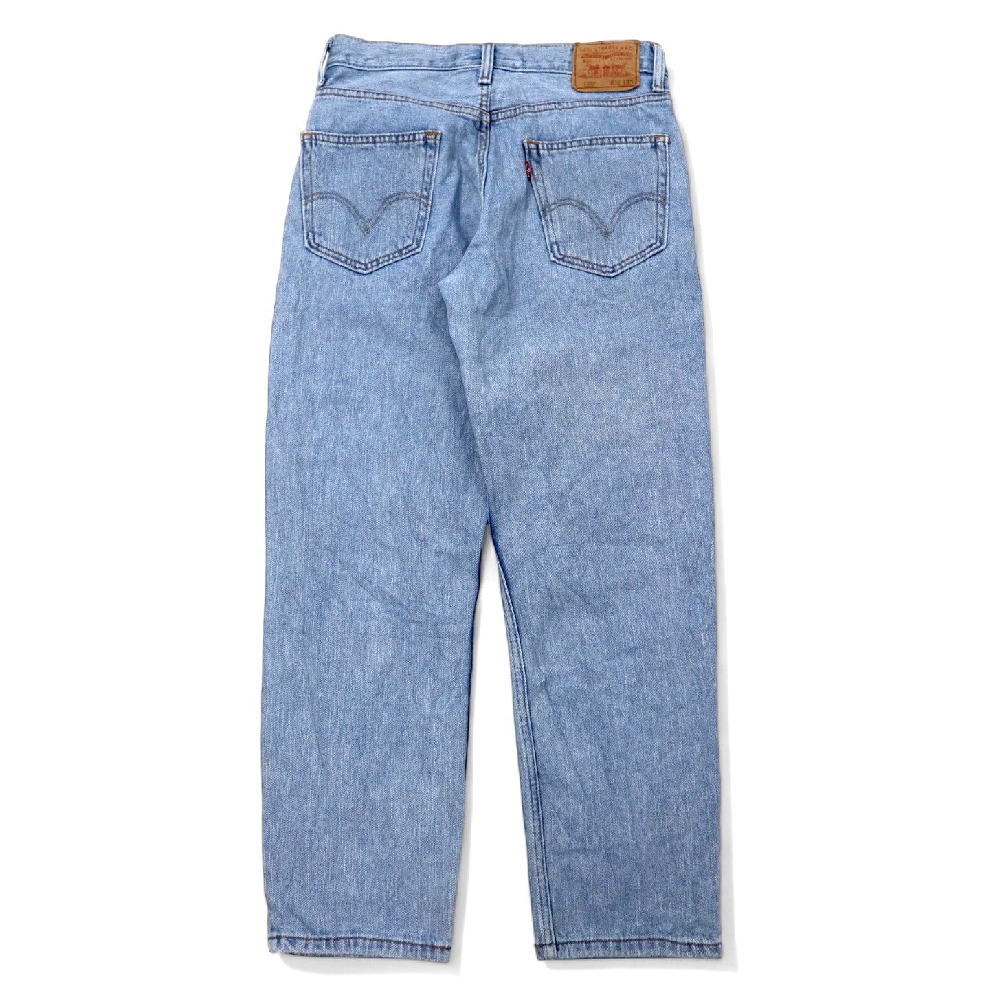 Levi's 00年代 550 リラックス フィット テーパード デニムパンツ 32 ブルー アイスウォッシュ コットン ジッパーフライ USAライン 550-4834 レソト製