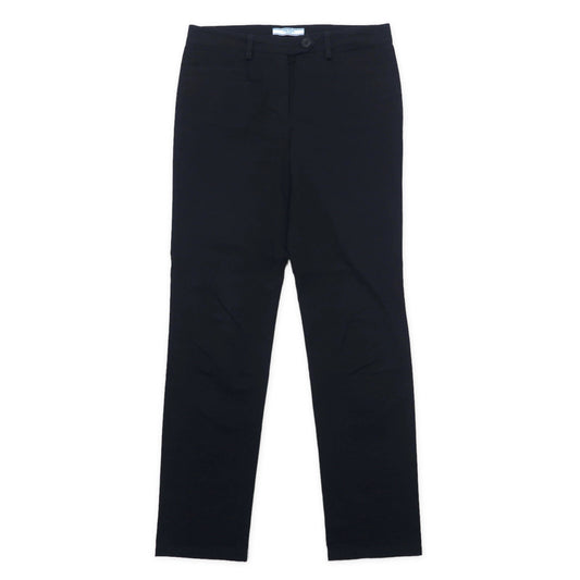 PRADA スリムフィット ストレートパンツ スラックス 38 ブラック コットン ストレッチ ACS1 2013 3452 22H413 S112 1GQS ブルガリア製