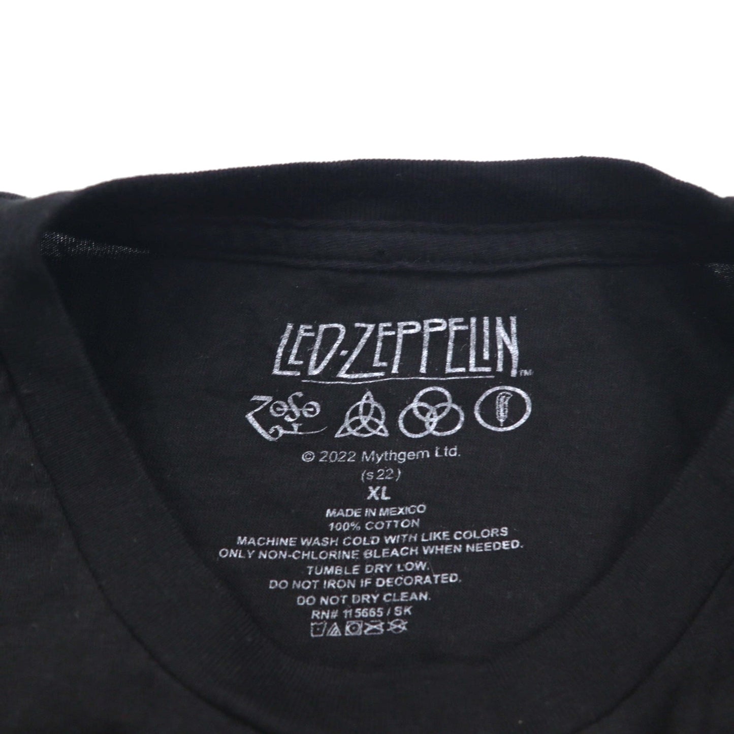 LED ZEPPELIN レッドツェッペリン ロック バンド Tシャツ XL ブラック コットン UNITED STATES OF AMERICA 1977