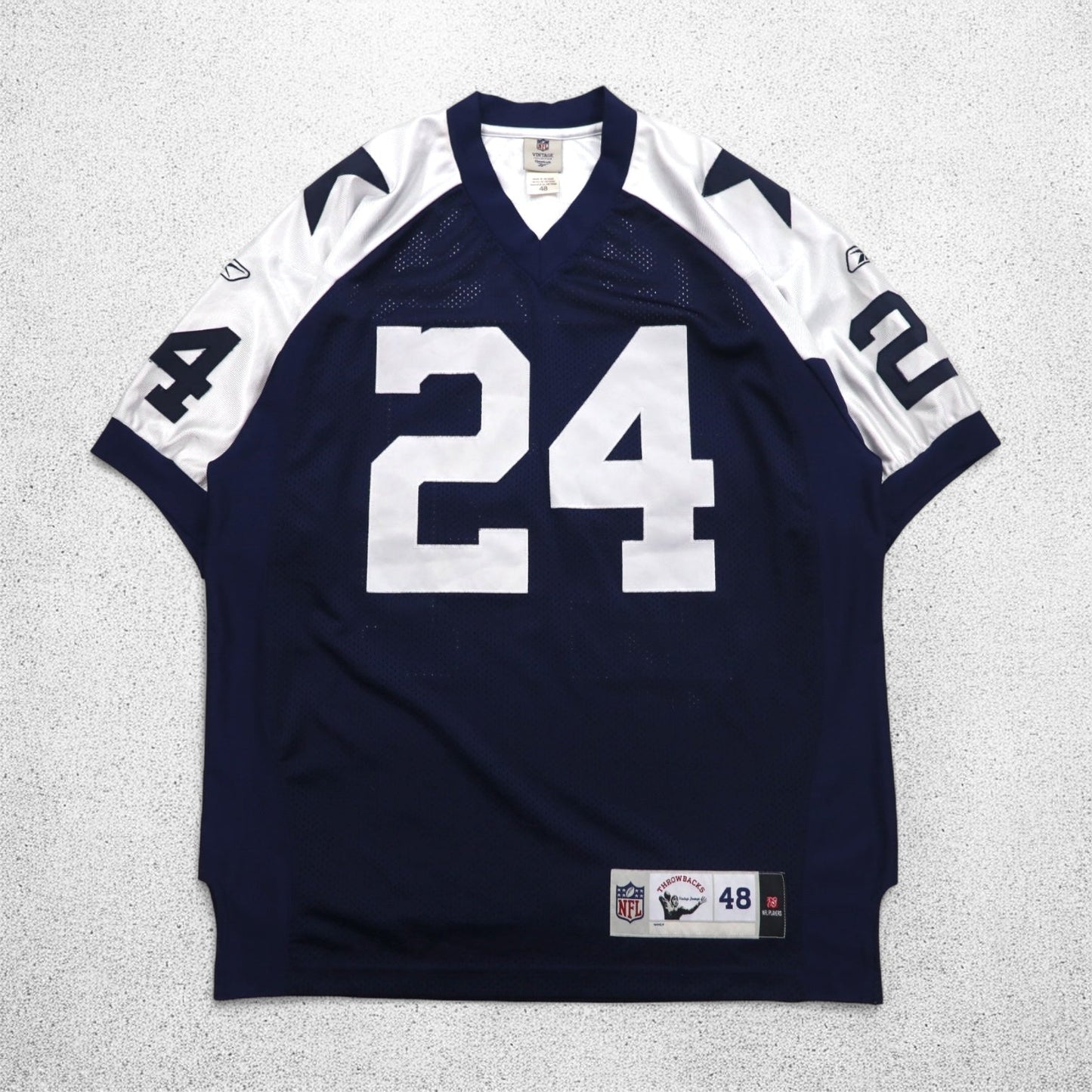 Reebok NFL VINTAGE COLLECTION ゲームシャツ XL ネイビー ナンバリング DALLAS COWBOYS