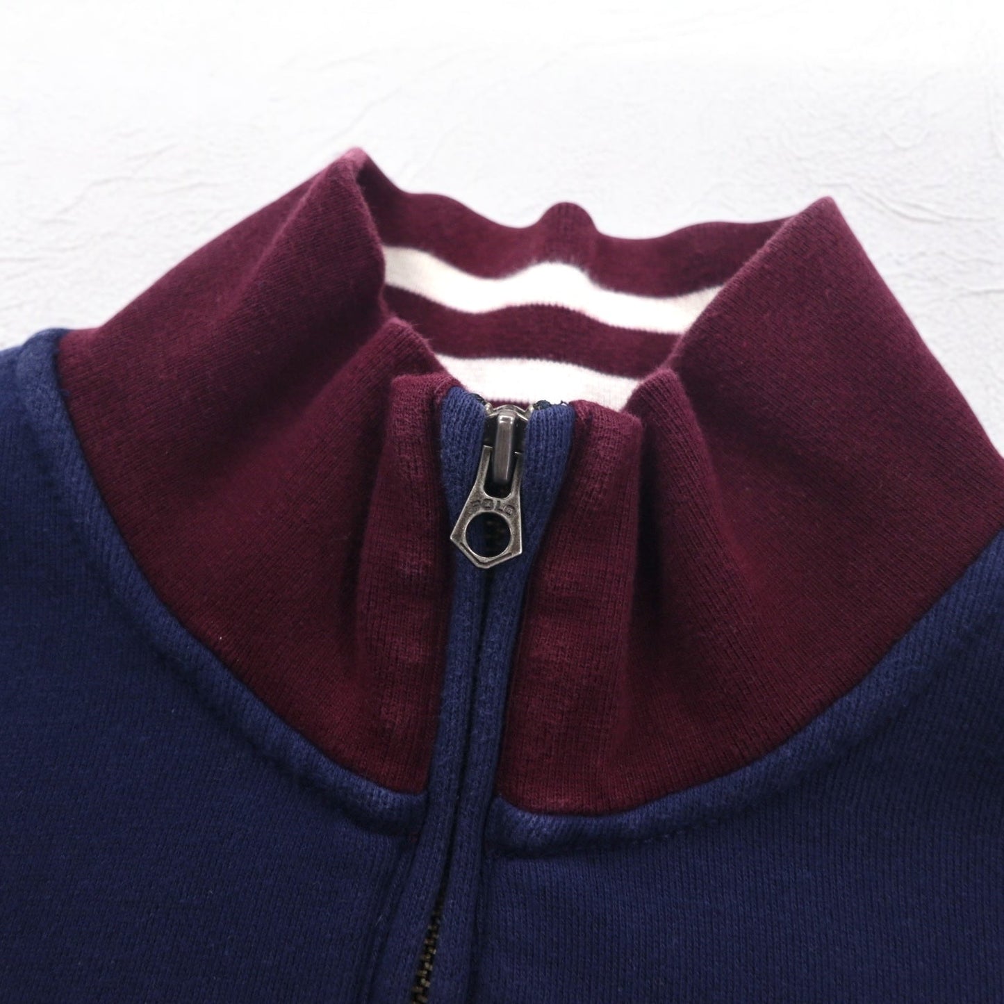 Polo by Ralph Lauren ハーフジップ リバースウィーブ スウェット XL ネイビー リブライン