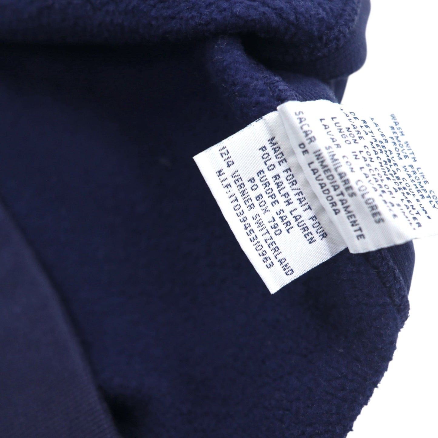 Polo by Ralph Lauren ハーフジップ リバースウィーブ スウェット XL ネイビー リブライン