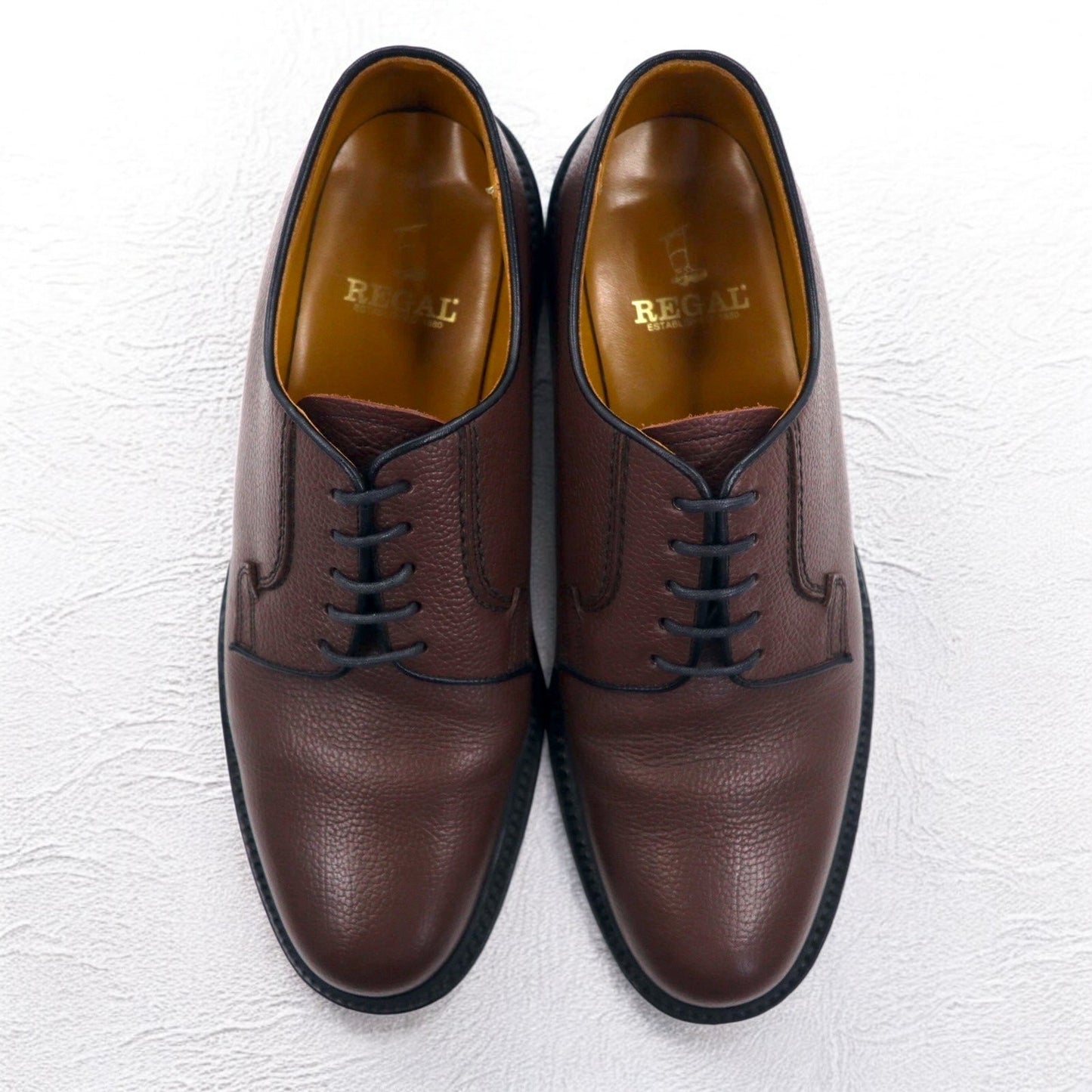 REGAL プレーントゥ ドレスシューズ 26cm 型押し グッドイヤーウェルト製法 外羽根 2509 日本製