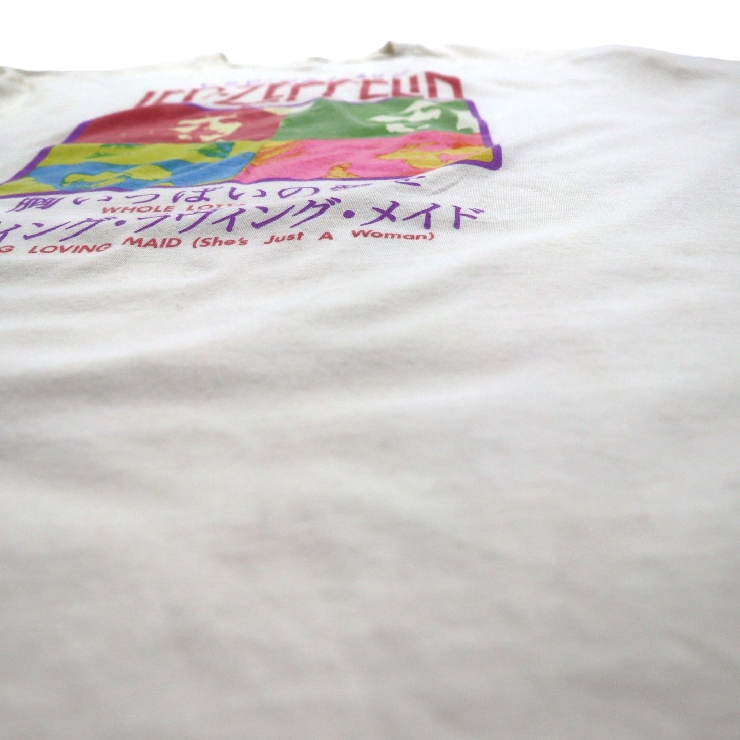 LED ZEPPELIN レッドツェッペリン ロック バンド 日本語 邦題 Tシャツ 2XL クリーム 胸いっぱいの愛を