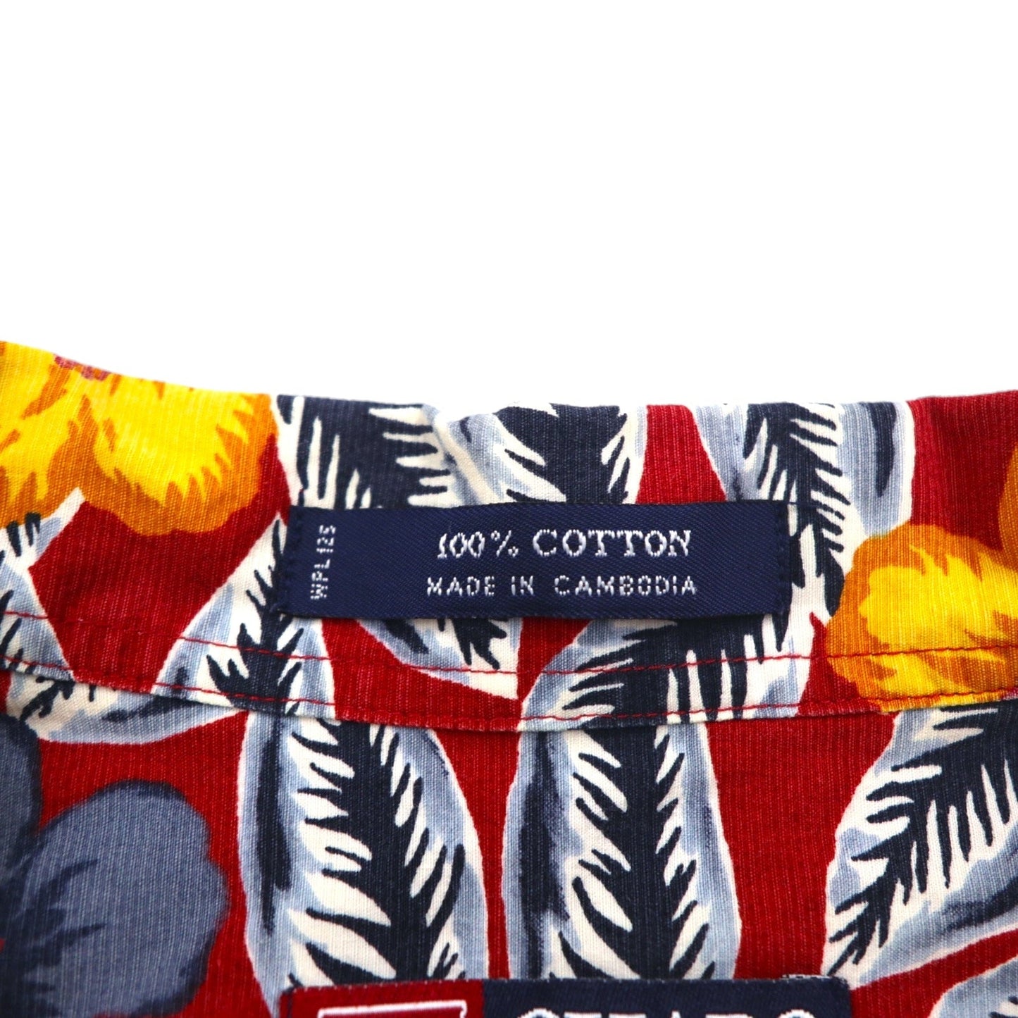 CHAPS RALPH LAUREN 90年代 アロハシャツ L レッド コットン 総柄 ハイビスカス 胸ポケット