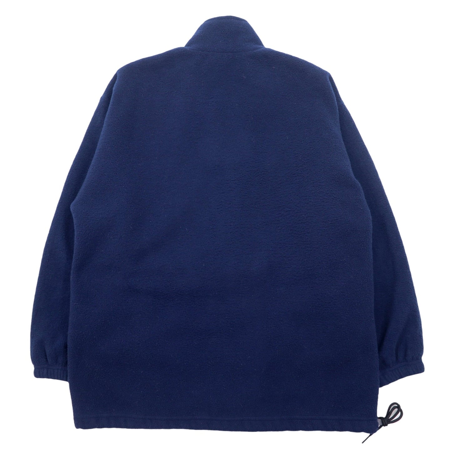 PLANET HOLLYWOOD 90年代 USA製 ハーフジップ フリースジャケット L ネイビー ORLANDO ドローコード