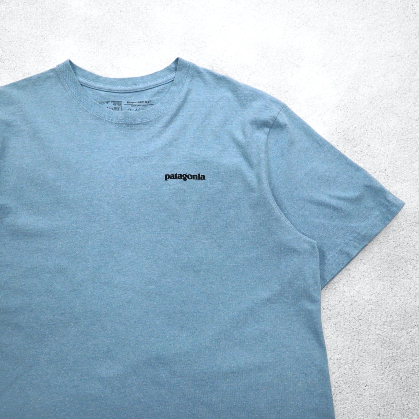 patagonia P-6ロゴ レスポンシビリティー P-6 LOGO RESPONSIBILI-TEE Tシャツ M ブルー 39174