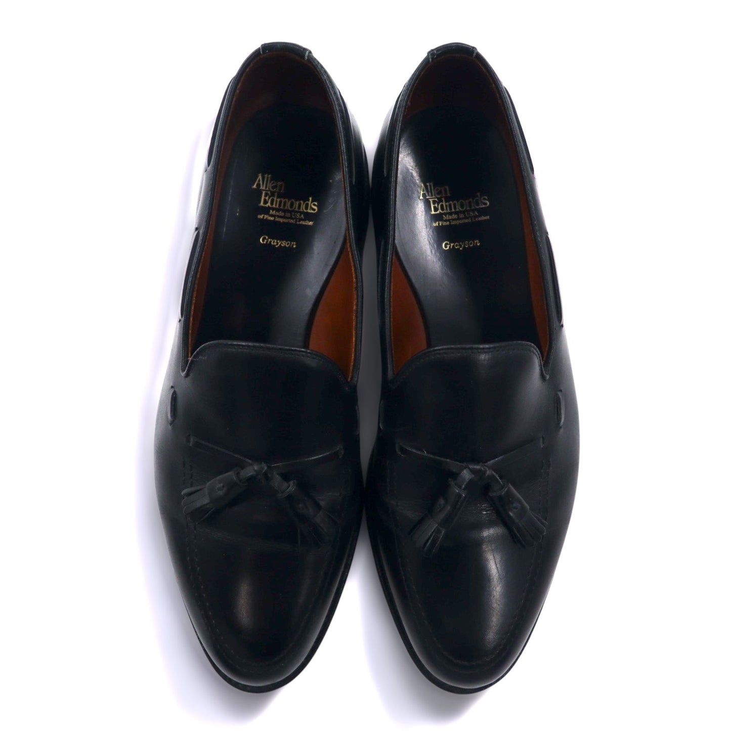 Allen Edmonds USA製 Grayson タッセル ローファー 28cm ブラック レザー 8217