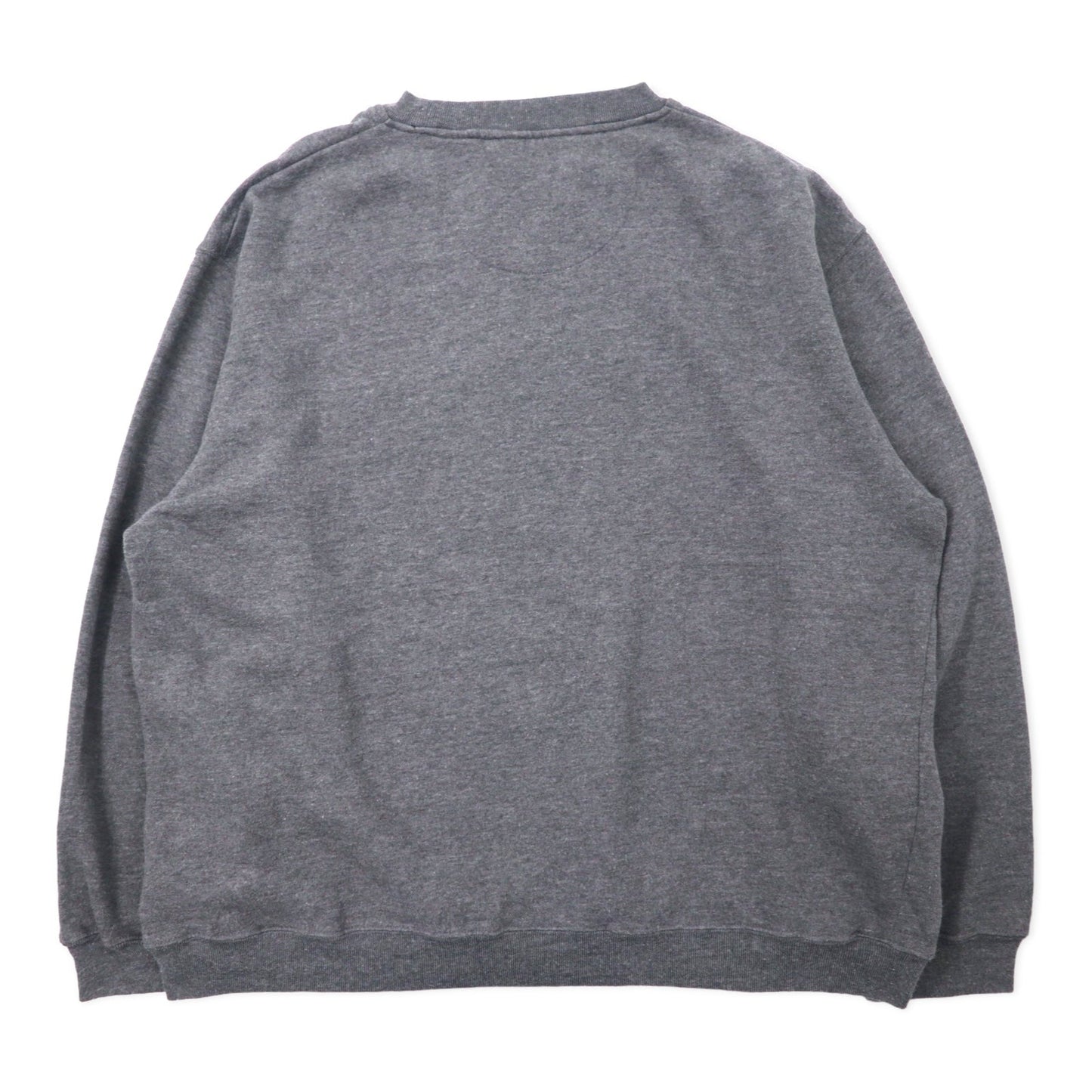 PERRY ELLIS AMERICA ACTIVE 90年代 ロゴ刺繍 スウェット L グレー コットン メッシュライナー 前V