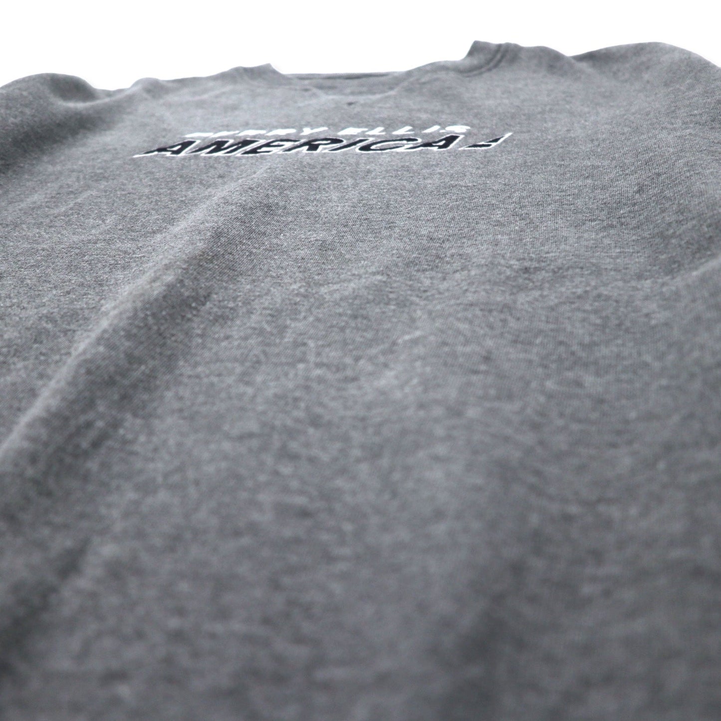 PERRY ELLIS AMERICA ACTIVE 90年代 ロゴ刺繍 スウェット L グレー コットン メッシュライナー 前V