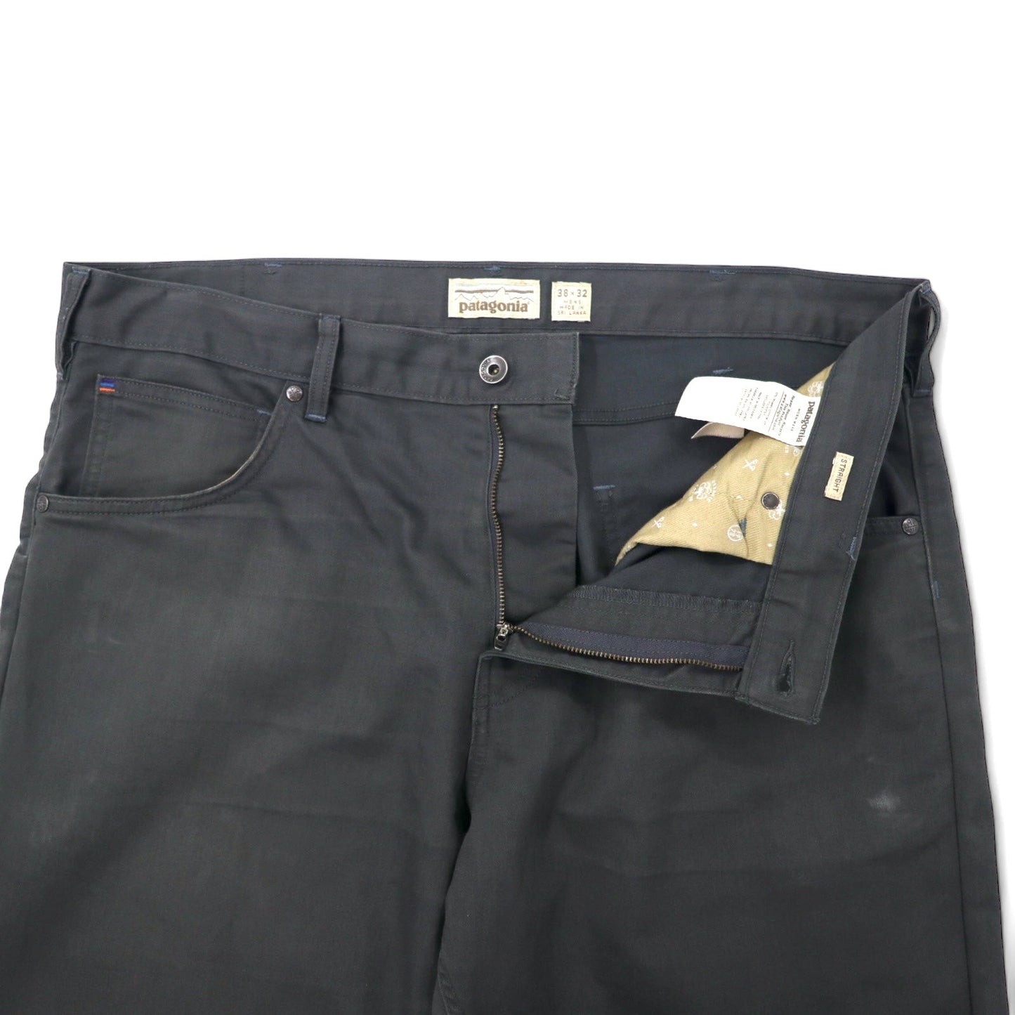patagonia ツイルジーンズ 38 グレー コットン ジッパーフライ TWILL JEANS 56490FA19 スリランカ製