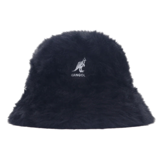 KANGOL blue ファーゴラ ラヒンチ バケットハット L ブラック アンゴラ FURGORA LAHINCH