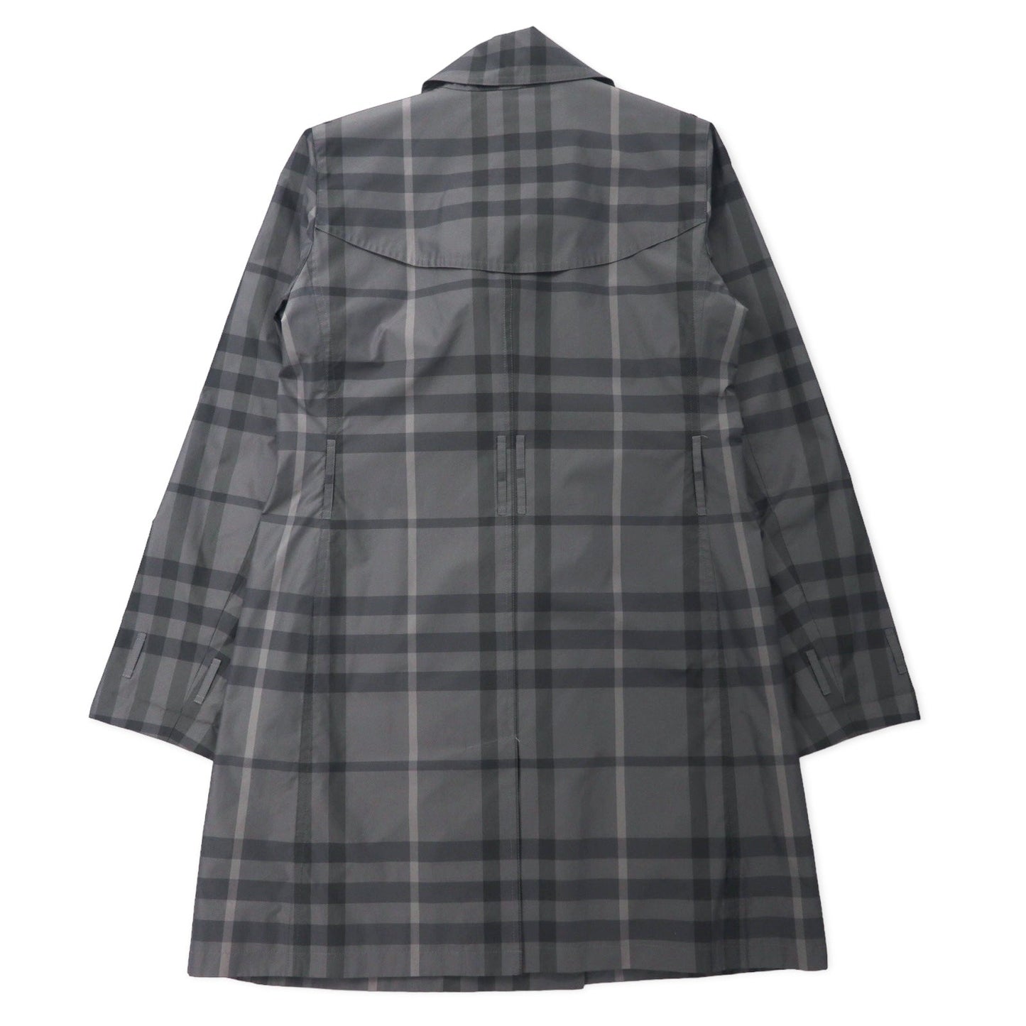 BURBERRY ノバチェック トレンチコート 38 グレー ポリエステル 日本製