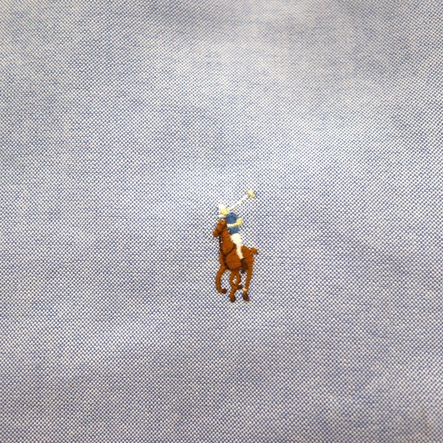 Ralph Lauren 90年代 半袖 オックスフォード ボタンダウンシャツ L ブルー スモールポニー刺繍