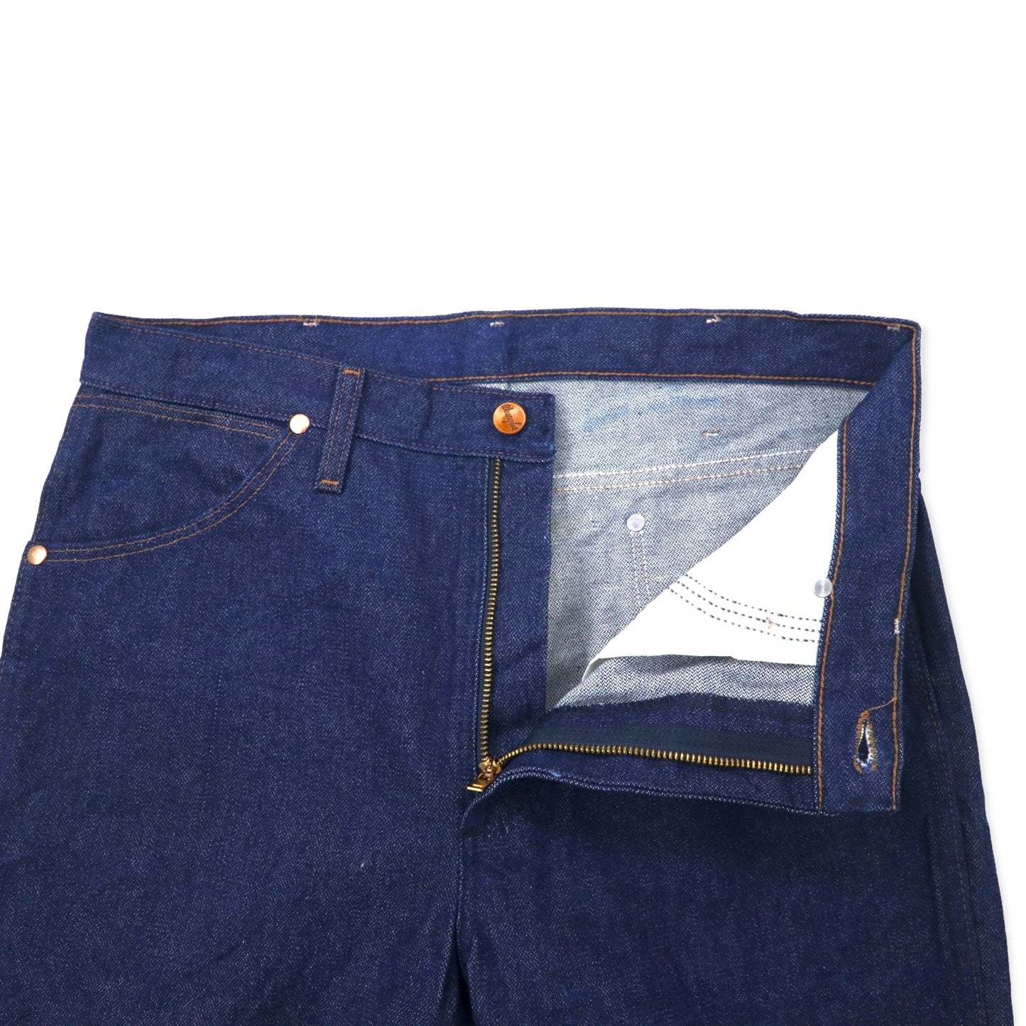 Wrangler スリムフィット リジッド デニムパンツ 34 ブルー 濃紺 936DEN メキシコ製