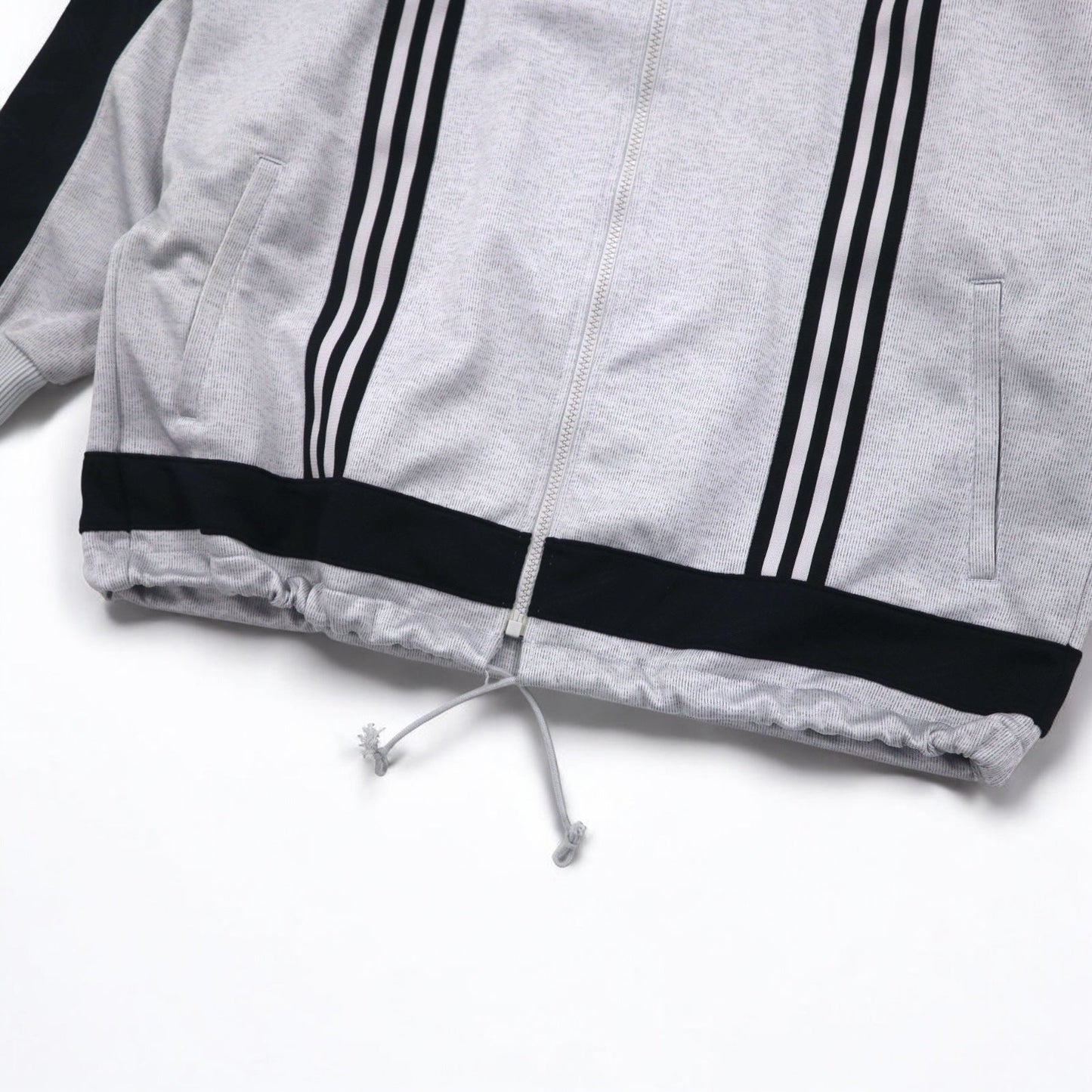 adidas 90年代 デサント社製 トラックジャケット セットアップ ジャージ L グレー 3ストライプ