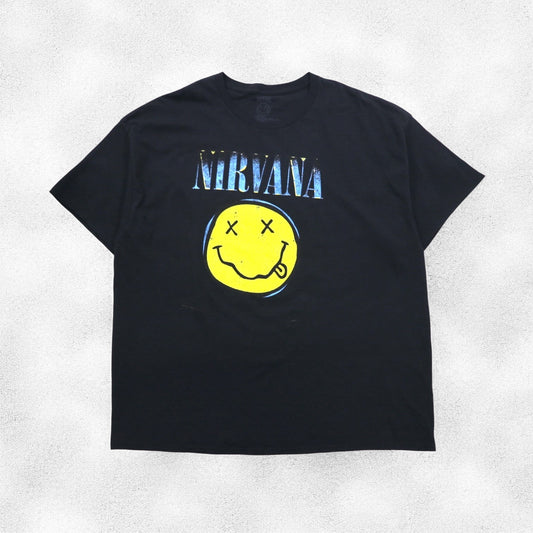 NIRVANA ニルヴァーナ オフィシャル ロック バンド Tシャツ バンT 3XL ブラック ビッグサイズ