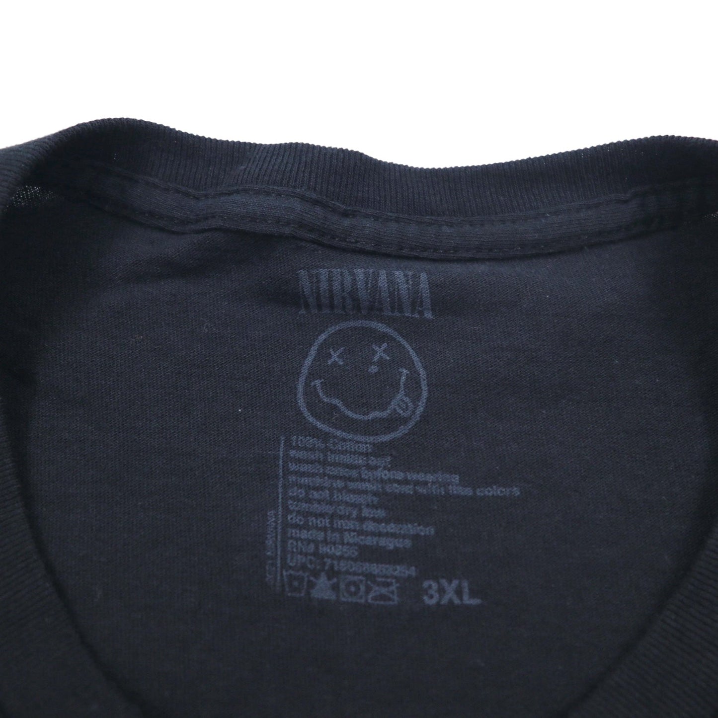 NIRVANA ニルヴァーナ オフィシャル ロック バンド Tシャツ バンT 3XL ブラック ビッグサイズ