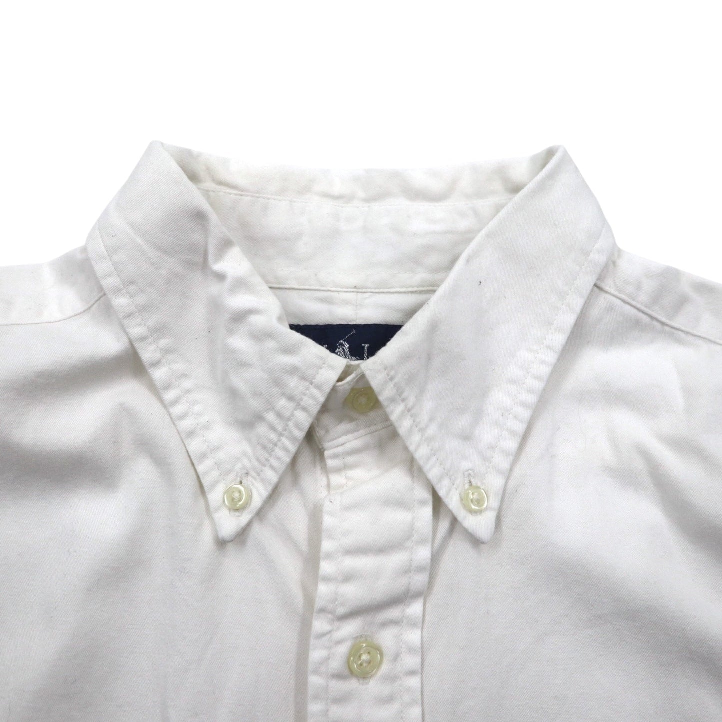 Ralph Lauren 90年代 BLAKE 半袖 オックスフォード ボタンダウンシャツ XL ホワイト スモールポニー刺繍