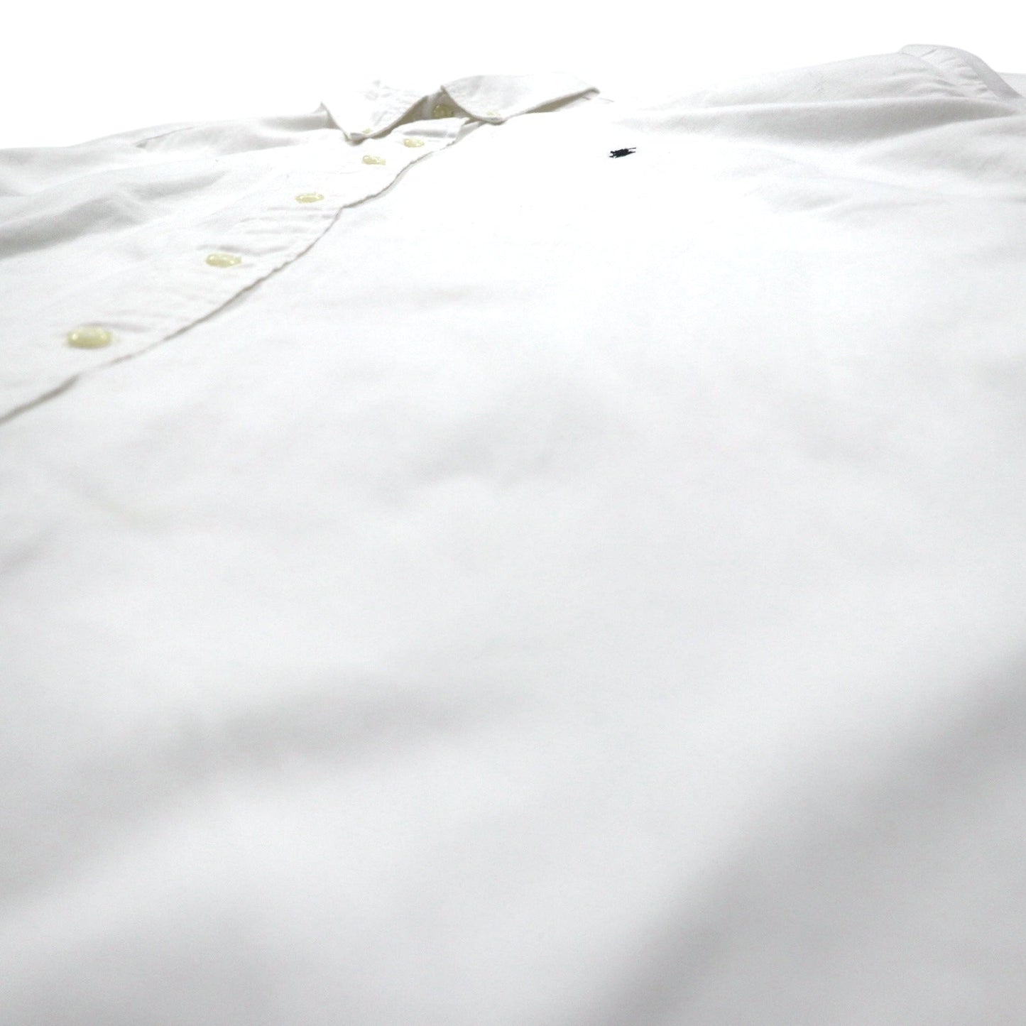 Ralph Lauren 90年代 BLAKE 半袖 オックスフォード ボタンダウンシャツ XL ホワイト スモールポニー刺繍