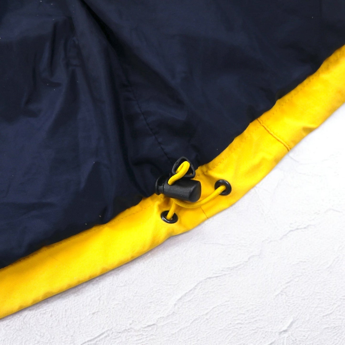 Eddie Bauer 90年代 EBTEK ゴアテックス GORE-TEX マウンテンパーカー L イエロー ドローコード フード着脱式