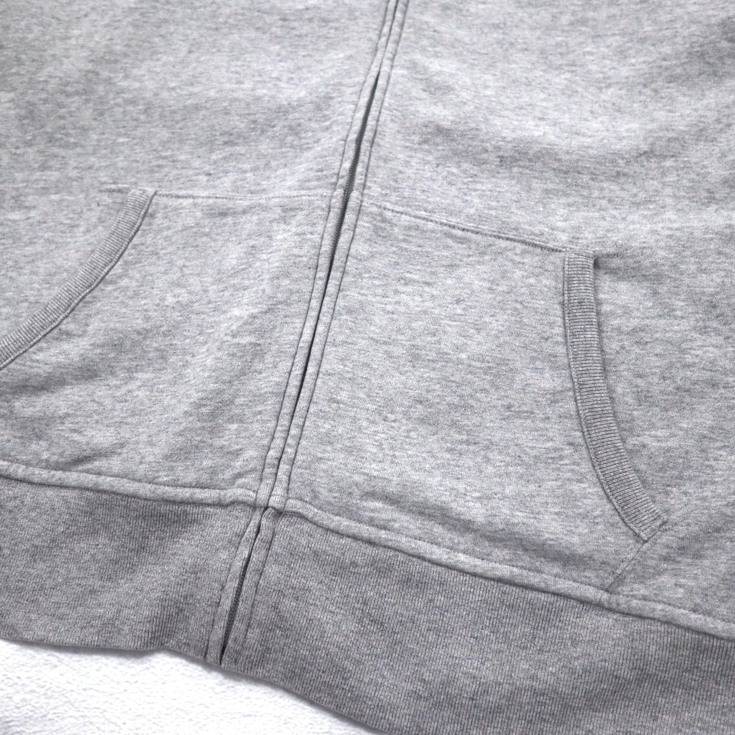 POLO RALPH LAUREN ポロベア 刺繍 フルジップパーカー XXL グレー 裏起毛 ワンポイントロゴ