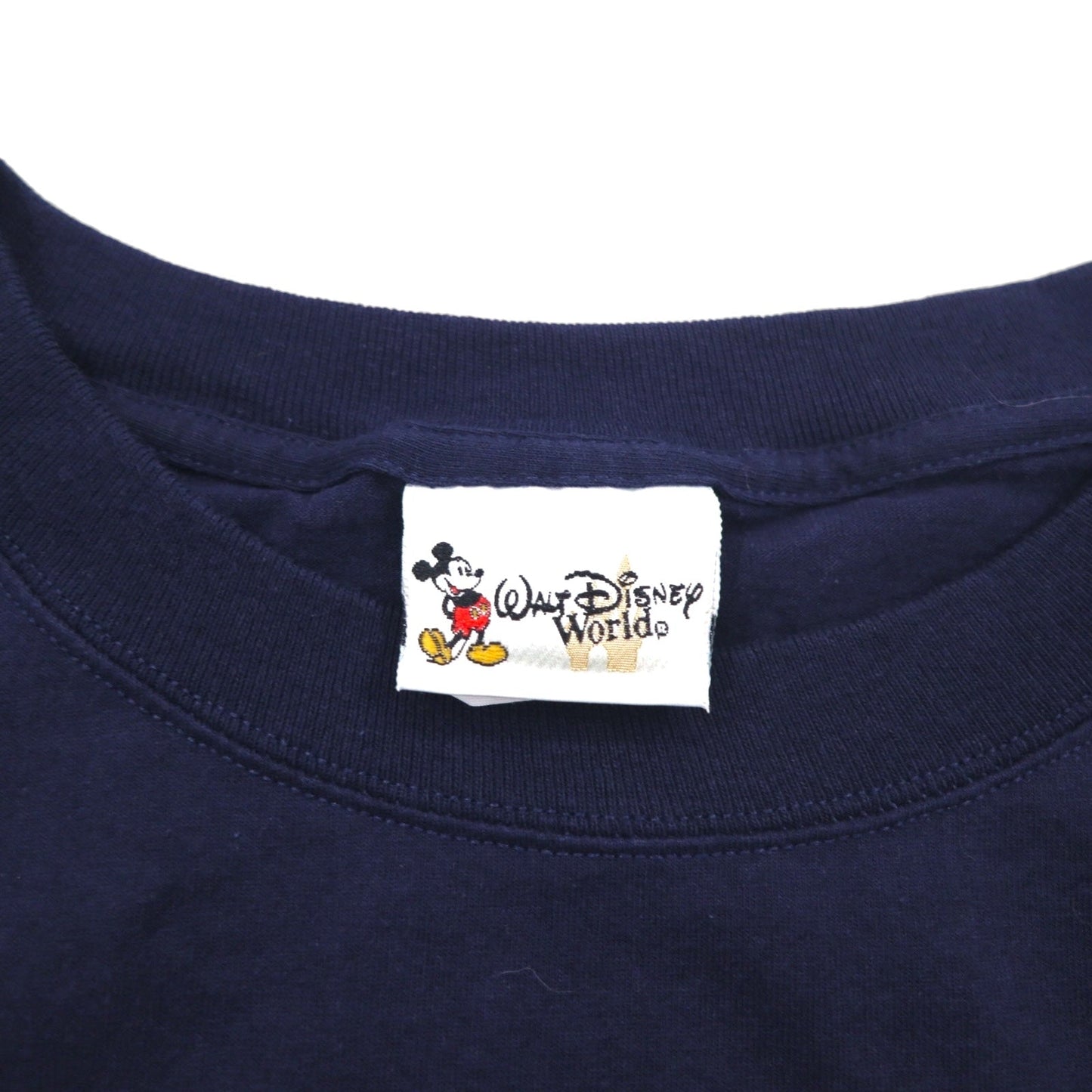 Walt Disney World 90年代 USA製 ディズニー ドナルド Tシャツ 2XL ネイビー キャラクター プリント ANIMAL KINGDOM