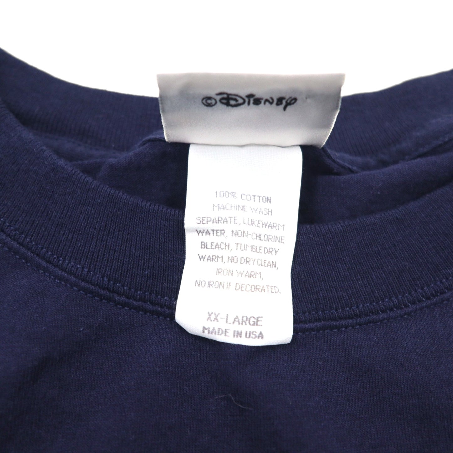 Walt Disney World 90年代 USA製 ディズニー ドナルド Tシャツ 2XL ネイビー キャラクター プリント ANIMAL KINGDOM