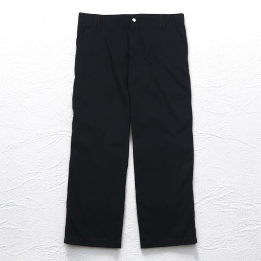 HUGO BOSS ルーマニア製 ワイド イージーパンツ 2XL ブラック ナイロン HORST