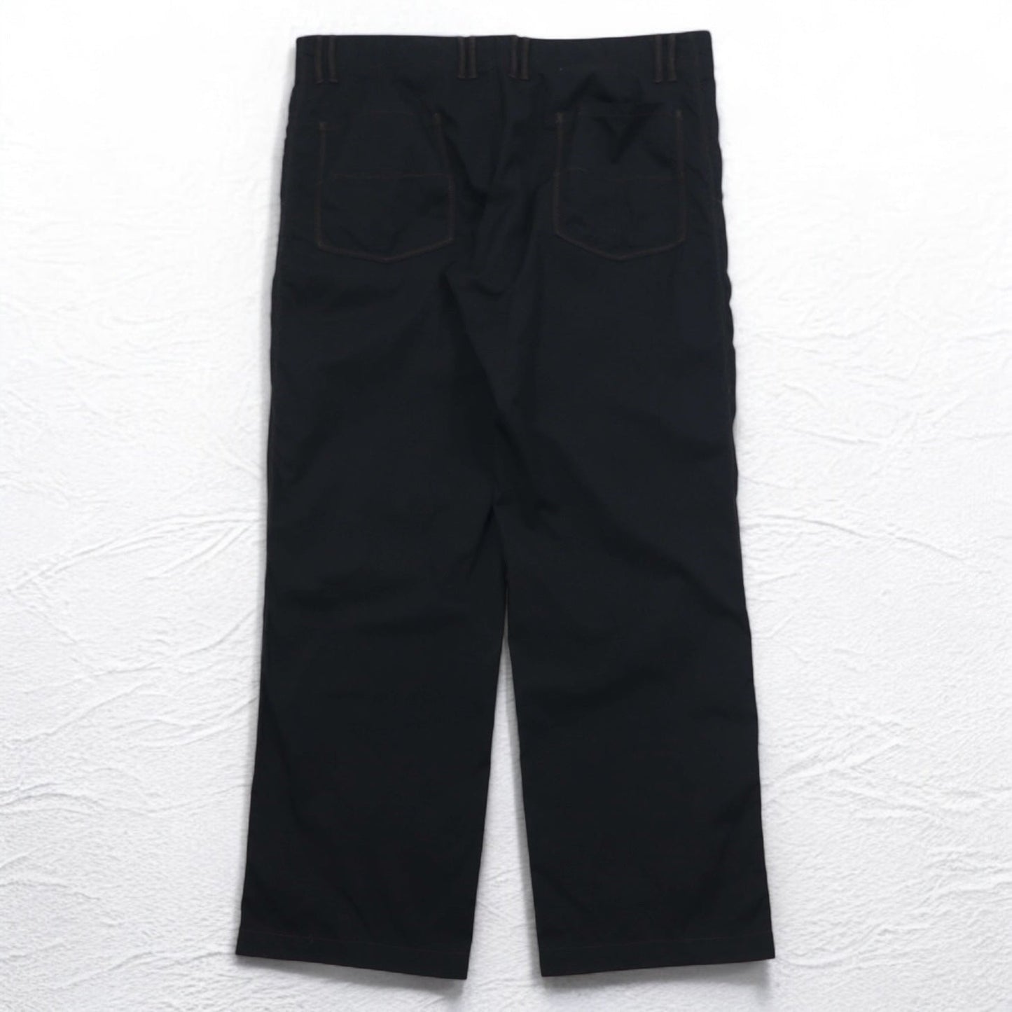 HUGO BOSS ルーマニア製 ワイド イージーパンツ 2XL ブラック ナイロン HORST