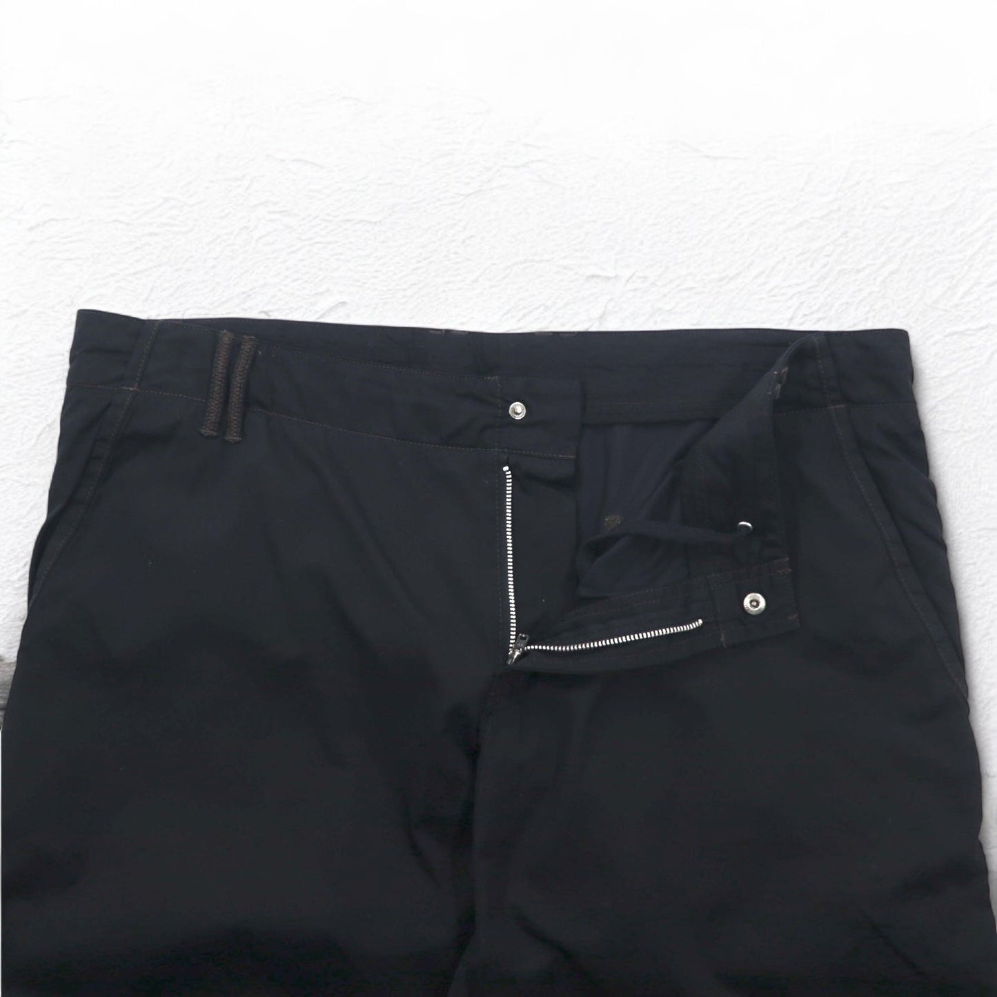 HUGO BOSS ルーマニア製 ワイド イージーパンツ 2XL ブラック ナイロン HORST