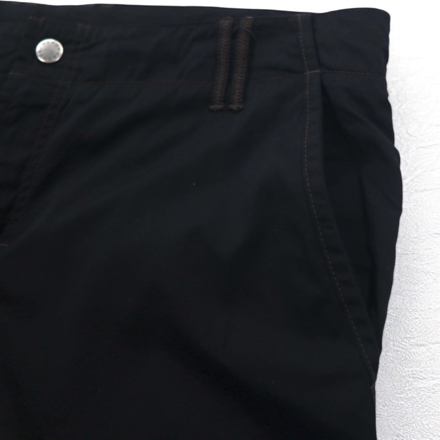 HUGO BOSS ルーマニア製 ワイド イージーパンツ 2XL ブラック ナイロン HORST