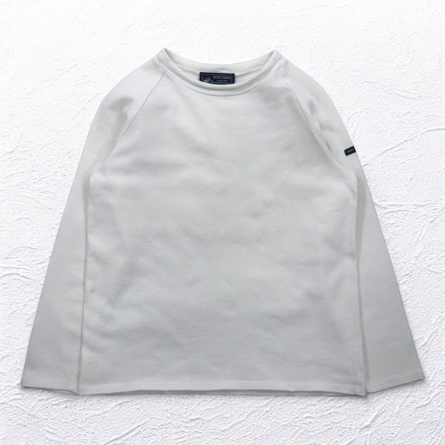 SAINT JAMES フランス製 ボートネック バスクシャツ M ホワイト コットン