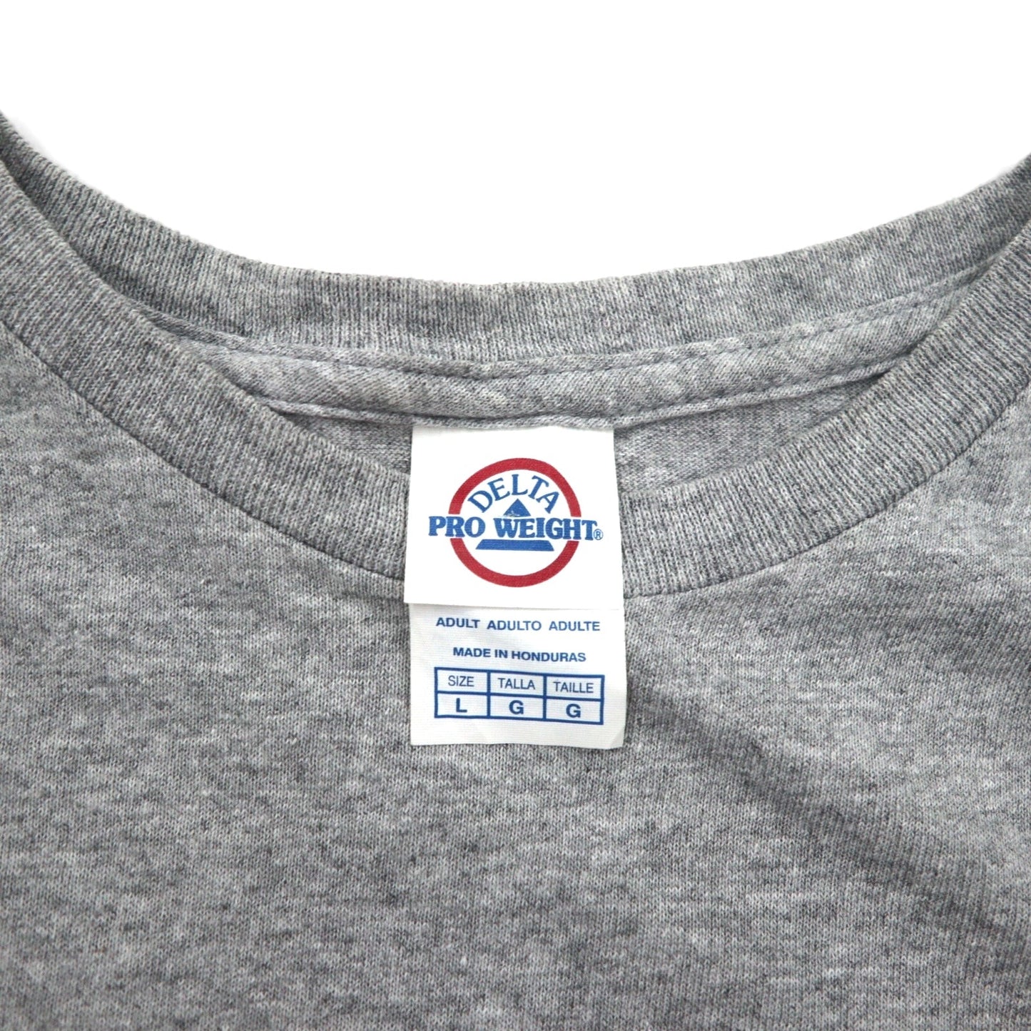 LOONEY TUNES ルーニーチューンズ Tシャツ L グレー  キャラクター プリント DELTA ボディ  PRO WEIGHT