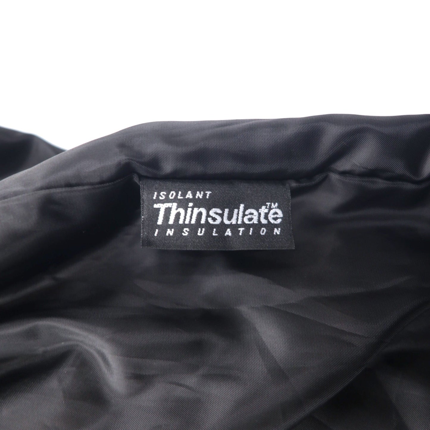 RETREAT レザー カーコート Thinsulate INSULATION 中綿 ジャケット L ブラック レザー ライナー着脱式