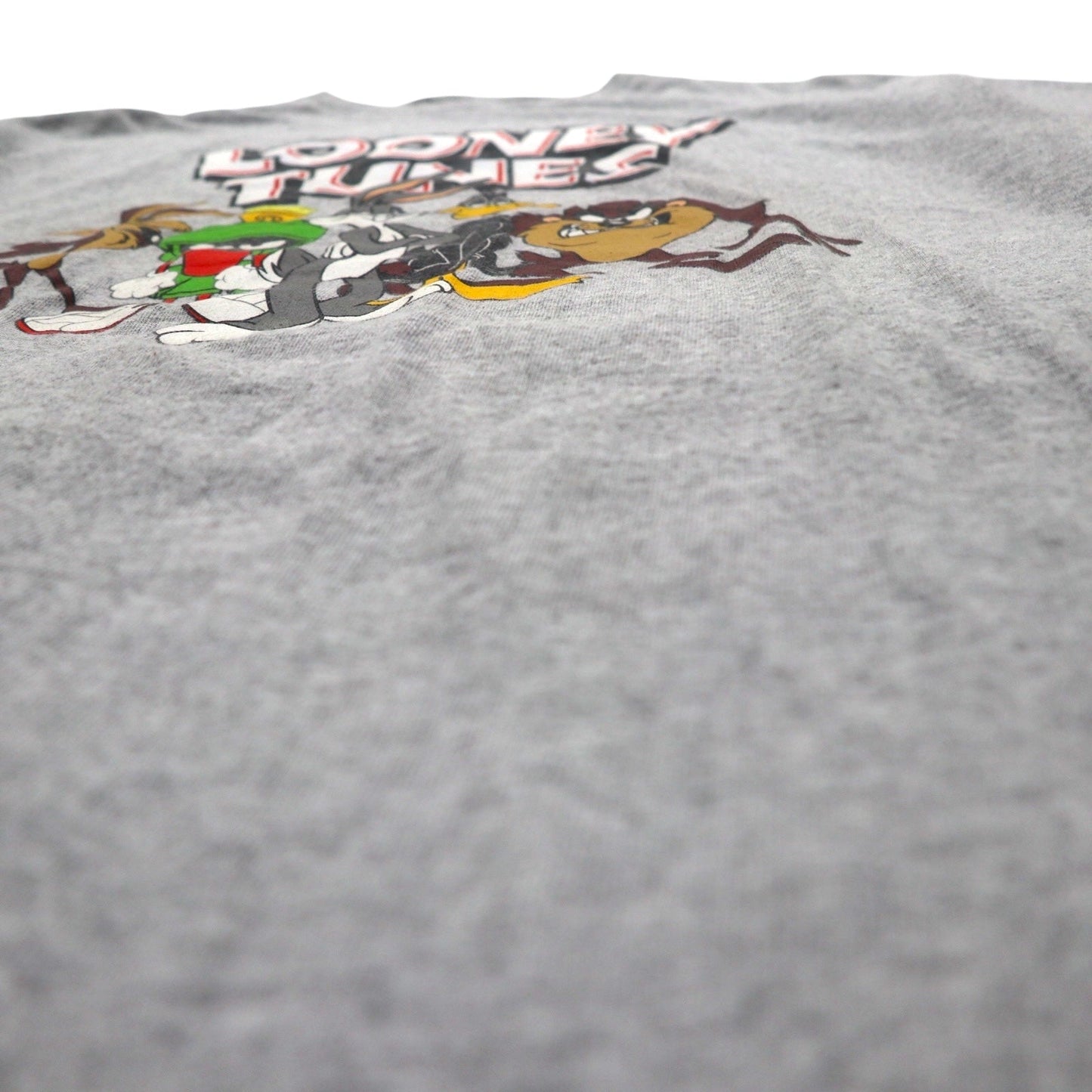 LOONEY TUNES ルーニーチューンズ Tシャツ L グレー  キャラクター プリント DELTA ボディ  PRO WEIGHT